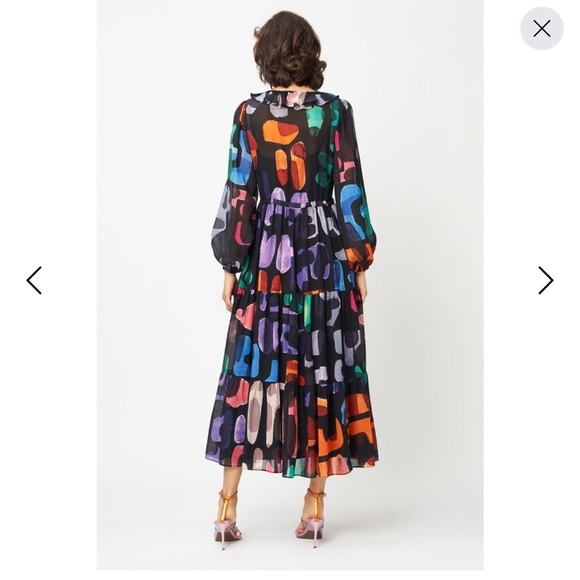 NWT Fresha London Ivy Abstract Dress SZ XL - Picture 2 of 6